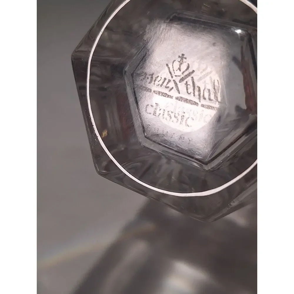 Rosenthal Classic Germany Heavy Crystal Vase 8in Geometric Modern Clear Glass
